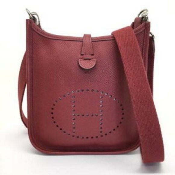 HERMES Evelyn TPM Amazon Shoulder Bag H Logo Taurillon Clemence - Picture 1 of 14